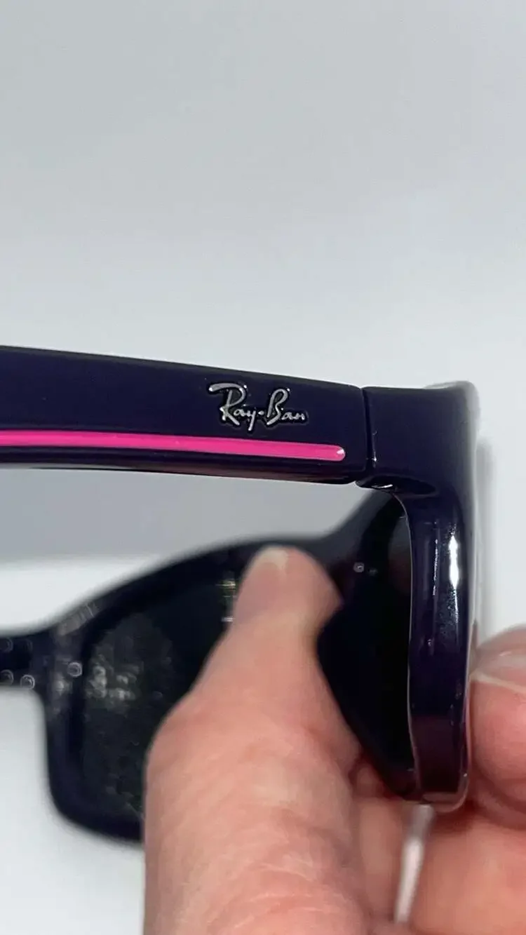 Ray-Ban Jr Kids RJ9051S Purple Sunglasses with Case summer chic